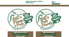 Desktop Screenshot of billspizzapub.com